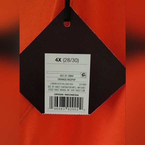 #295 AVA & VIV- Crewneck Short Sleeve T-Shirt- Avail. in Blue or Orange,sze. 4X - Picture 9 of 11